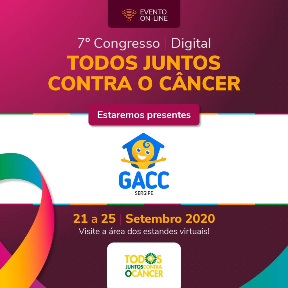 7° Congresso Todos Juntos Contra o Câncer acontece de 21 a 25 de Setembro